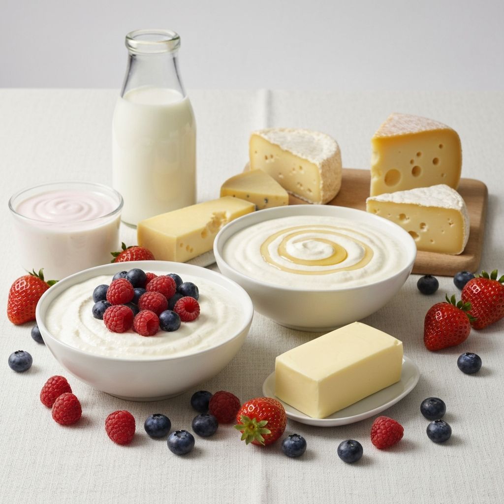 Quark und Milchprodukte