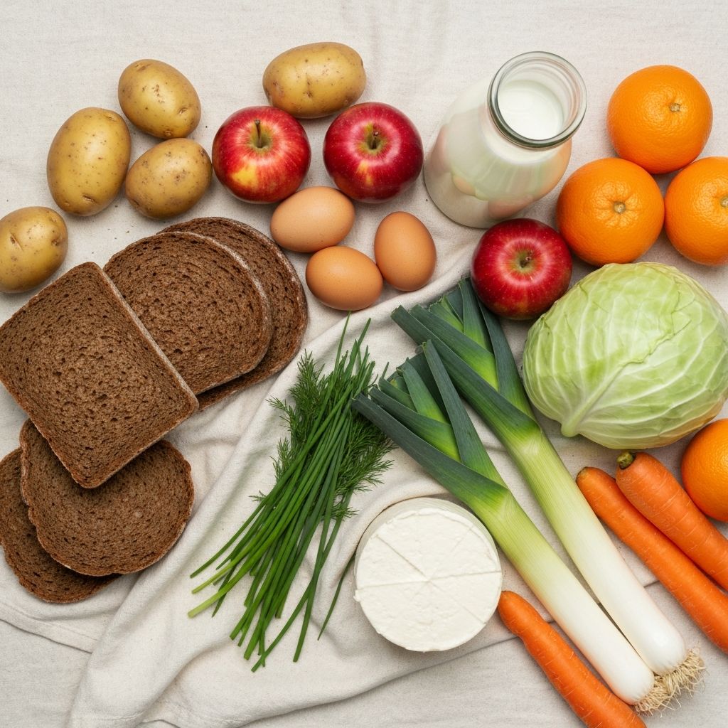 Typische deutsche Lebensmittel