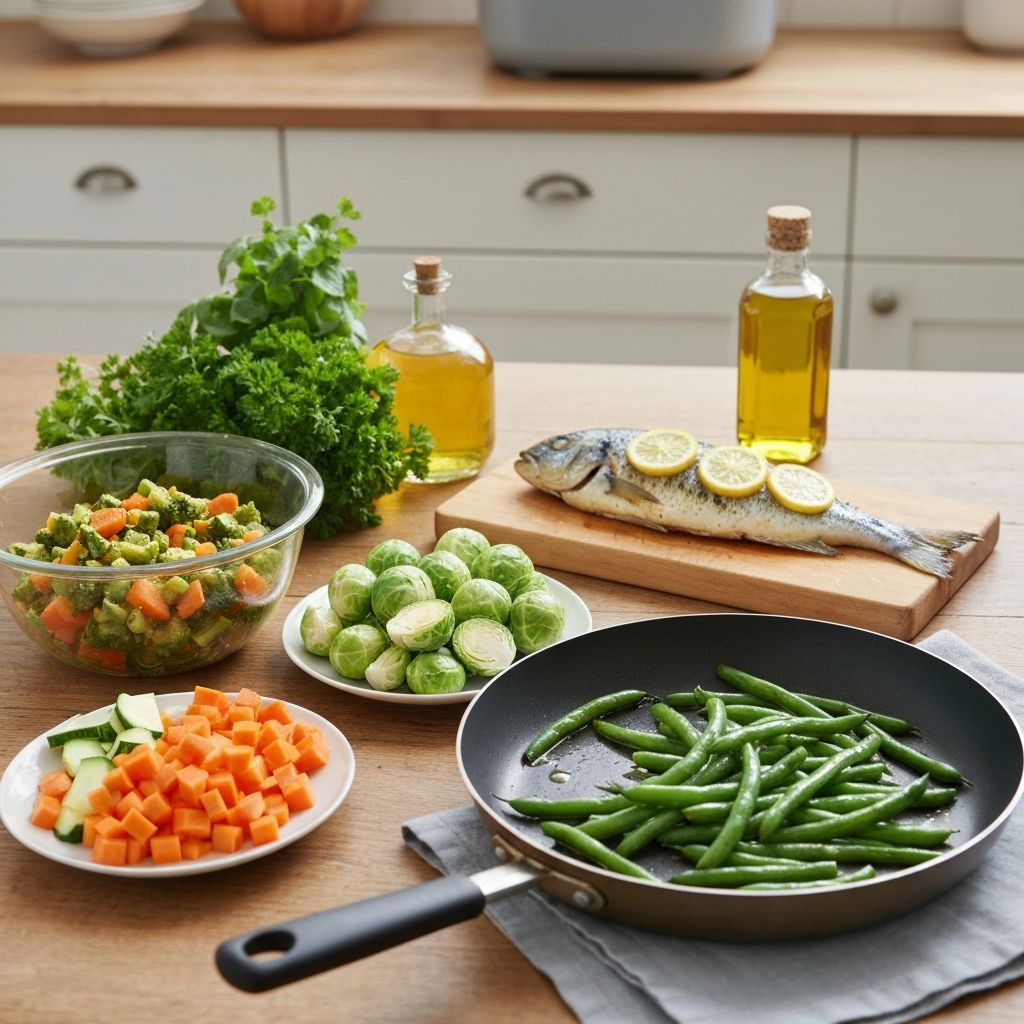 Verschiedene Zubereitungsarten für Gemüse